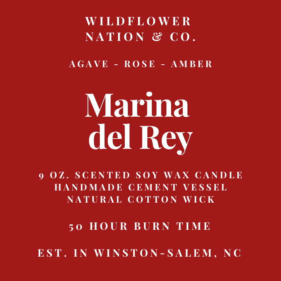 Marina del Rey - Handmade Vessel - 9 oz. Soy Wax Candle