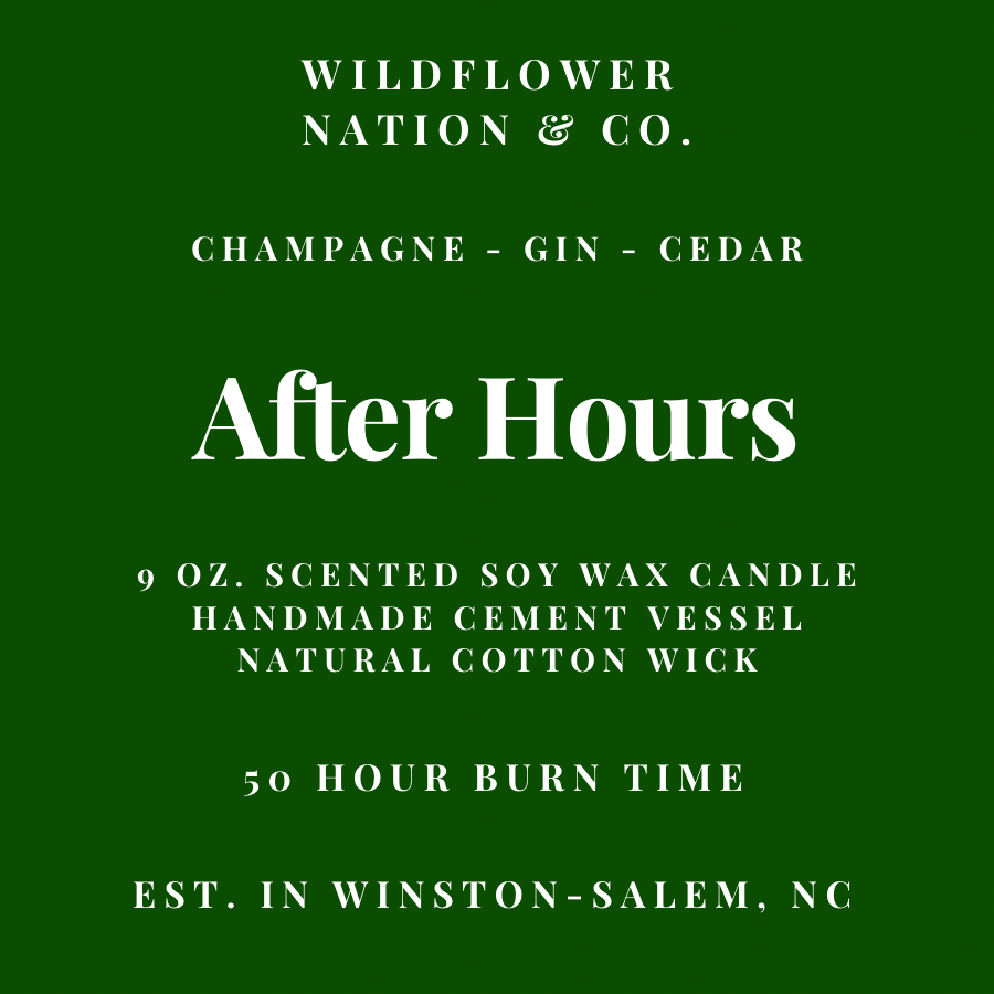 After Hours - Handmade Vessel - 9 oz. Soy Wax Candle