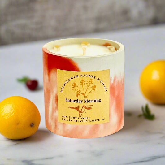 Saturday Morning - Warm Sandalwood, Sweet Orange, Tangy Cherry, Decadent Vanilla Bean